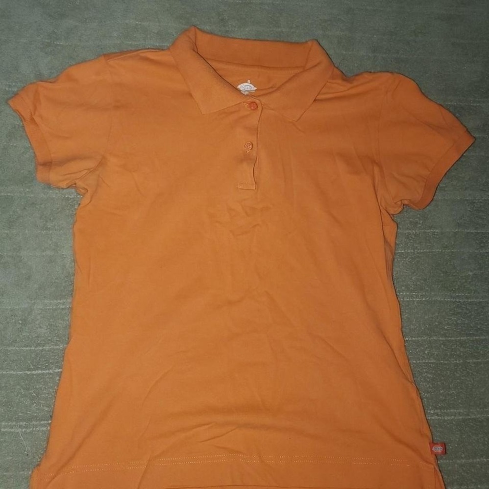 VINTAGE Y2K Orange Dickies Girl polo shirt